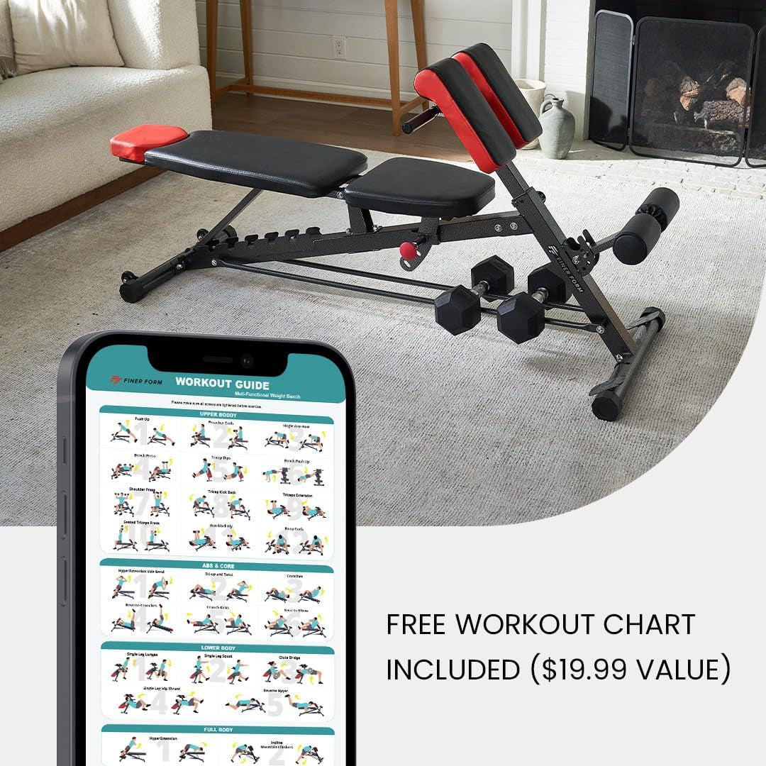 Multi-Functional FID Weight Bench for Full All-In-One Body Workout – Hyper Back
