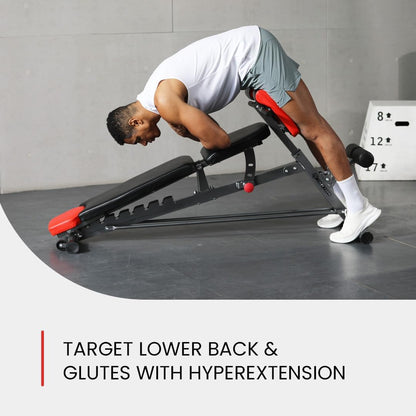 Multi-Functional FID Weight Bench for Full All-In-One Body Workout – Hyper Back